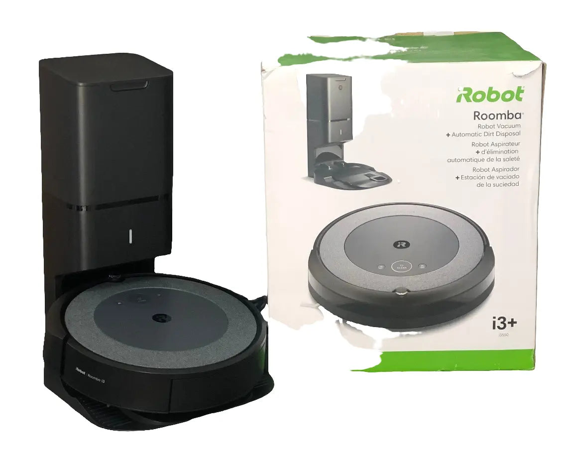 iRobot Roomba i3+ EVO (3550) Wi-Fi Connected Self-Emptying Robot Vacuum - Black – 3550 - ANM Liquidation