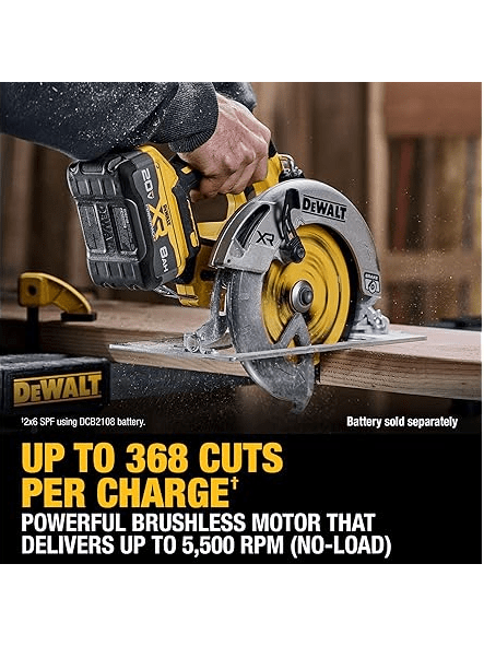 DEWALT 20V MAX* XR Brushless Cordless 7-1/4 in. Circular Saw (Tool Only) (DCS590B) woot