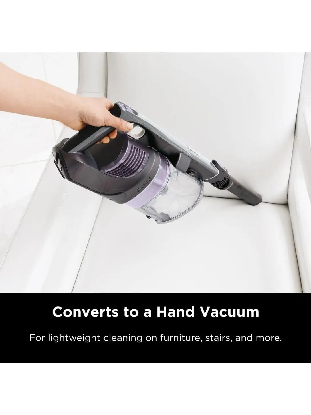 Shark IX141 Pet Cordless Stick Vacuum with XL Dust Cup, LED Headlights, Removable Handheld, Crevice Tool, 40min Runtime, Grey/Iris