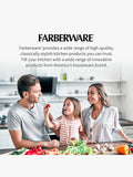 Farberware Edgekeeper 16-Piece Triple Rivet Block Set with Built in Knife Sharpener, Black